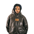 LEATHER HOODIE