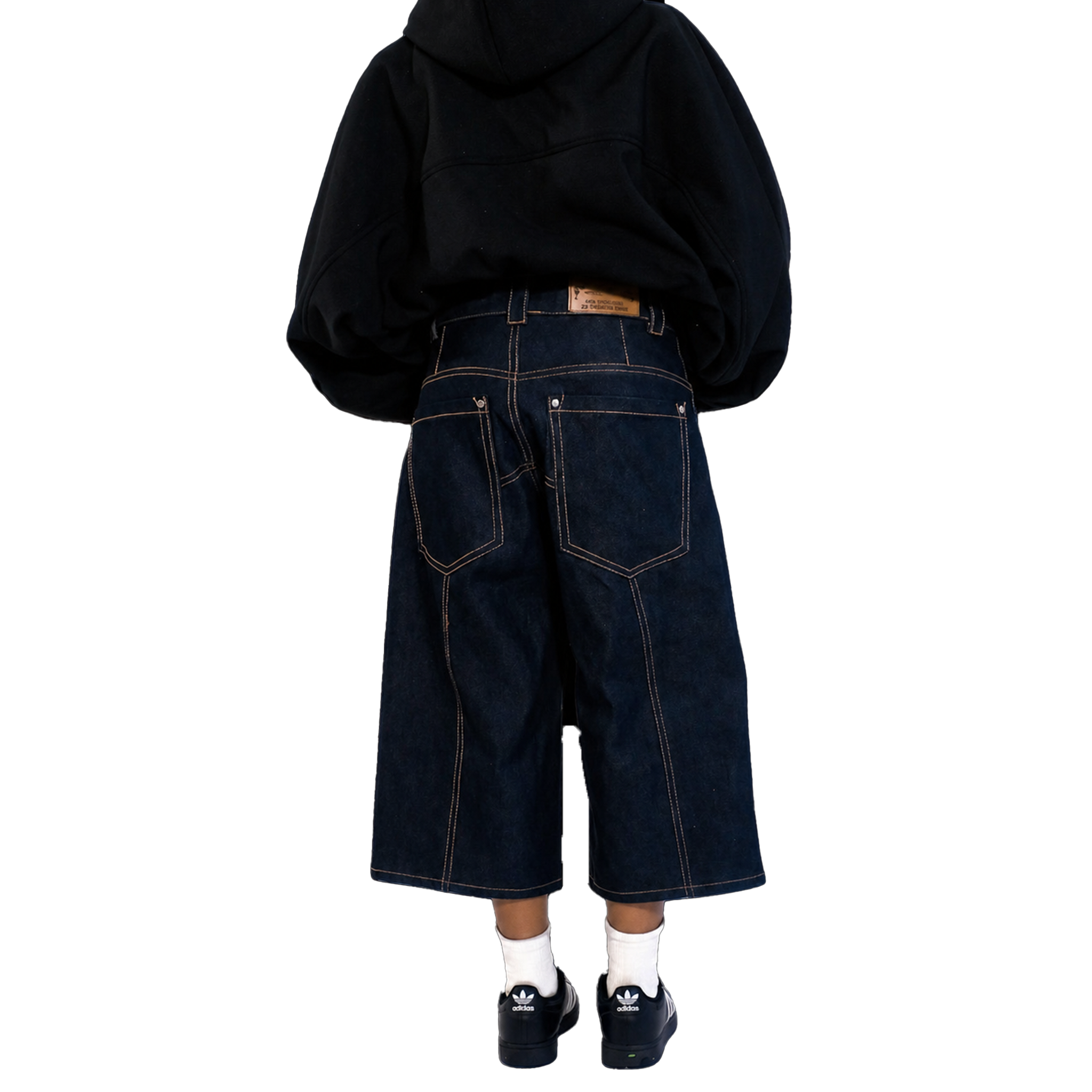 'DRAGON' DENIM JORTS