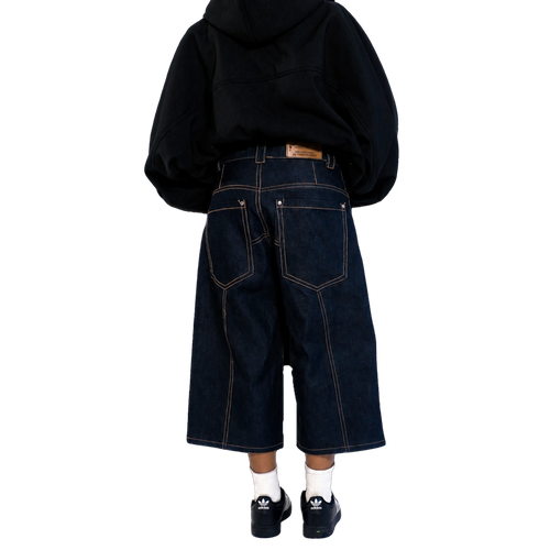 'DRAGON' DENIM JORTS